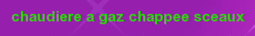 Chaudiere a gaz Chappee Sceaux