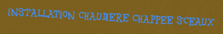 Installation chaudiere Chappee Sceaux
